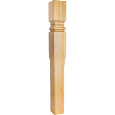Hardware Resources 5" Wx5"Dx42"H Alder Tapered Art Nouveau Post P68-5-42-ALD
